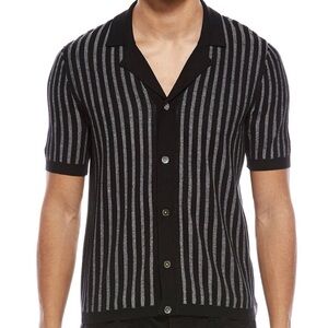 Todd Snyder Vertical Stripe Bungalow Polo Shirt